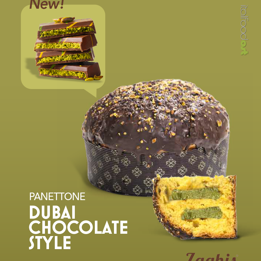 panettone dubai chocolate style zaghis