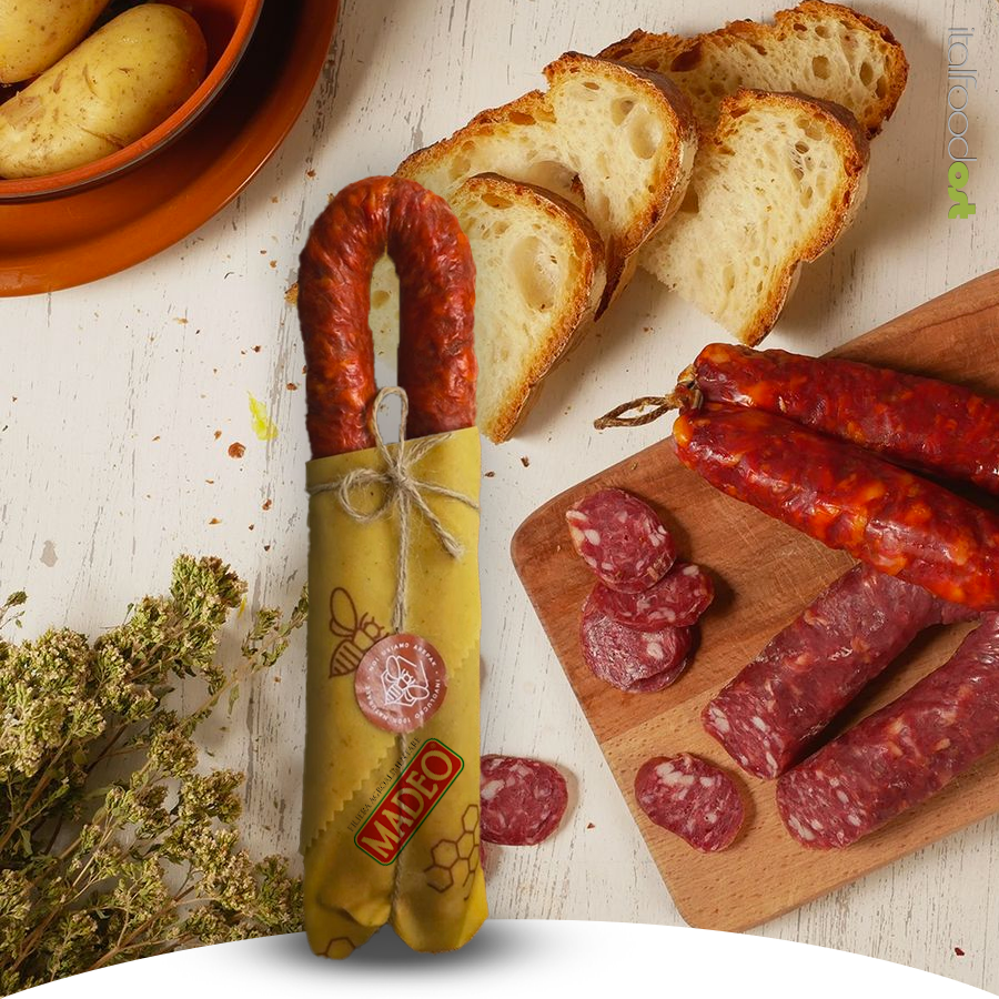 madeo aepak salsiccia soppressata ecosostenibile