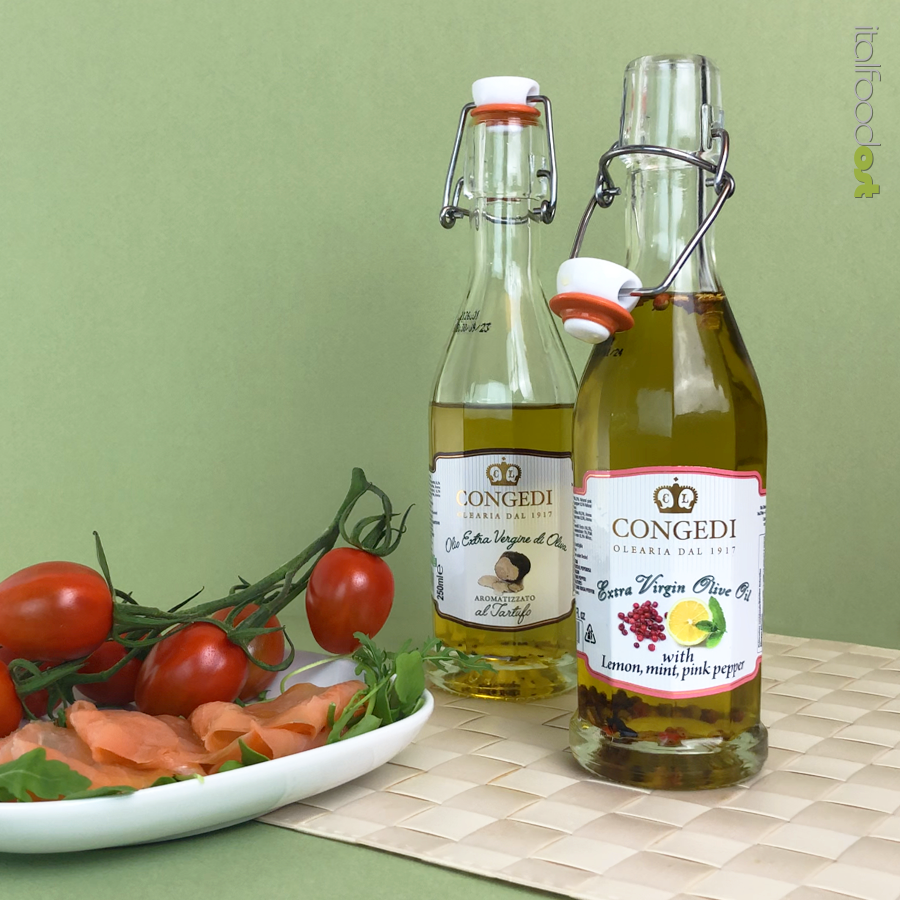 olio extra vergine di oliva aromatizzato congedi