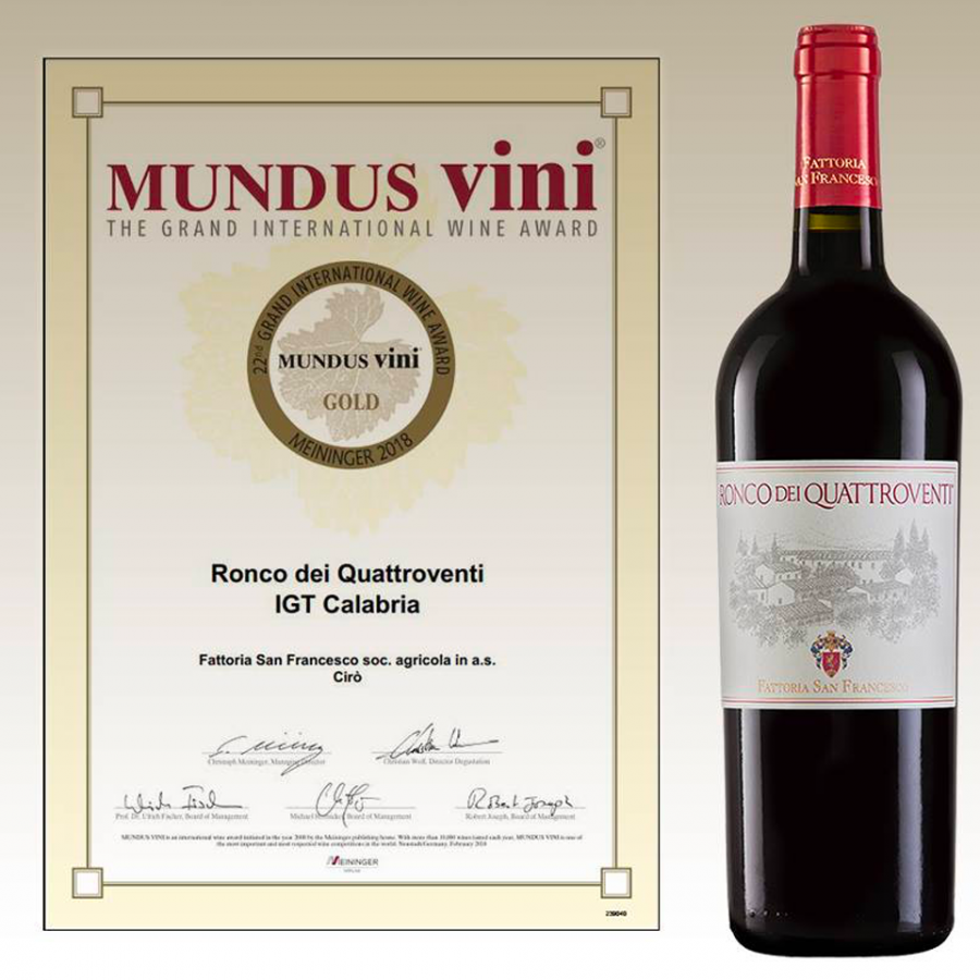 Ronco dei Quattro Venti Mundus Vini 2018