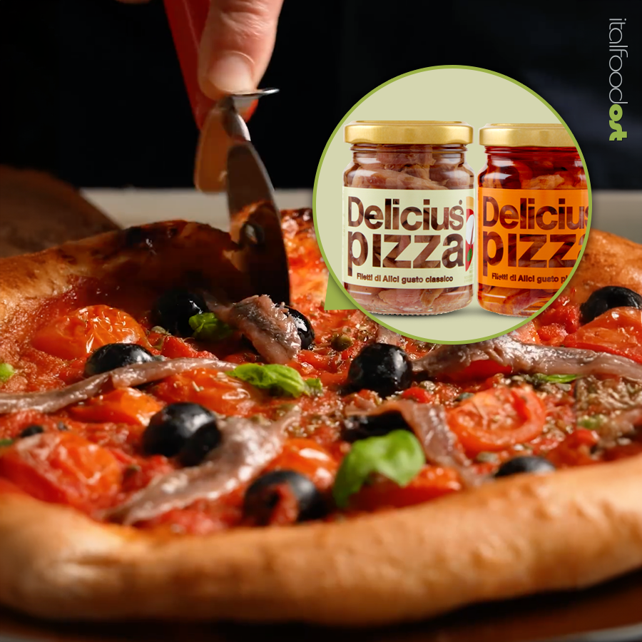 Anchovy fillets for pizza delicius
