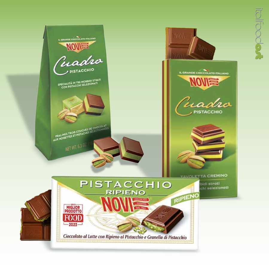 gianduja chocolate pistachio Novi