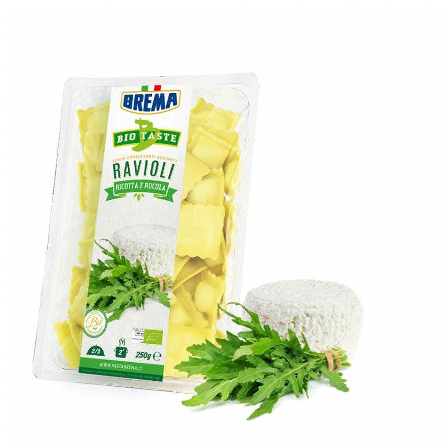 Brema Group: BIO-Ravioli mit Ricotta und Rucola