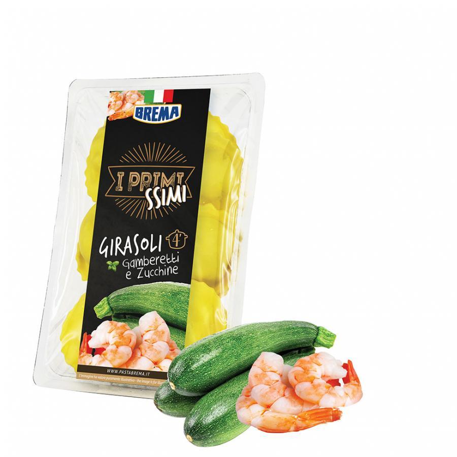 Brema Group: Girasoli prawns and courgettes