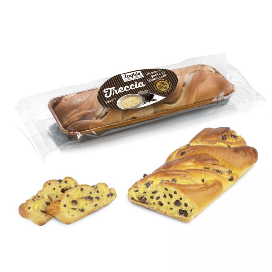 Zaghis: Treccia crema e gocce di cioccolato