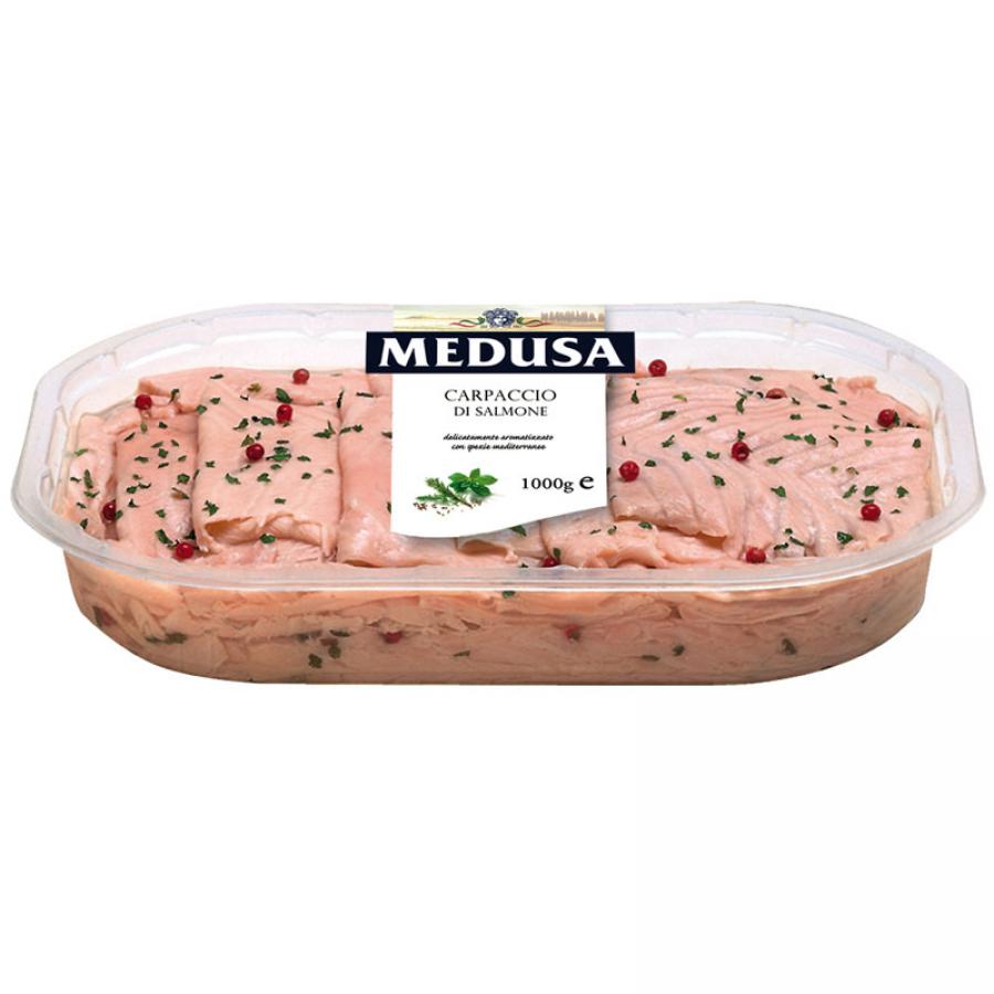 Medusa: Carpaccio di salmone marinato