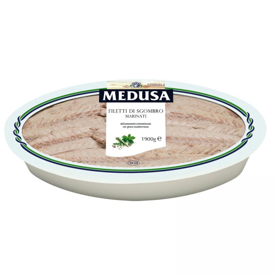 Medusa: Filetti di sgombro marinati