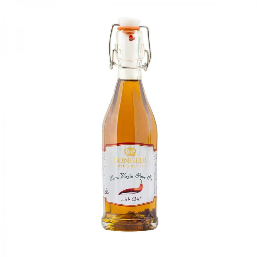 Congedi: Olio extra vergine di oliva aromatizzato al peperoncino