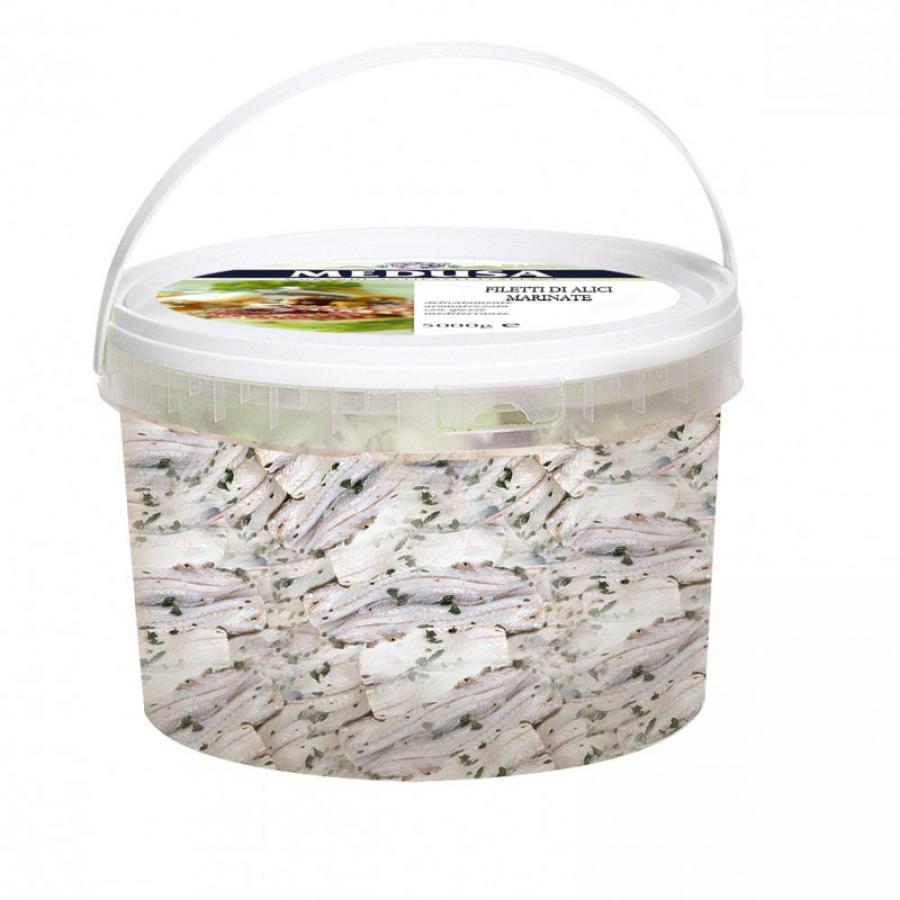 Medusa: Sardellenfilets, mariniert