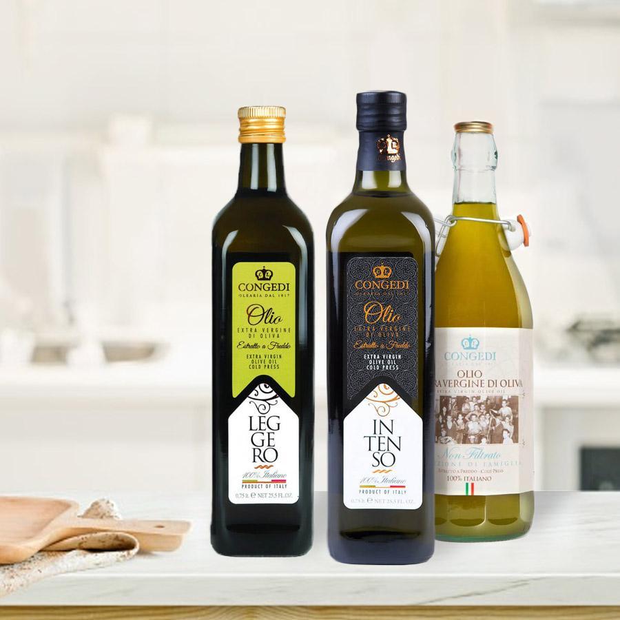 Congedi: natives Olivenöl extra, naturbelassen, ungefiltert, intensiv, mild, Congedi