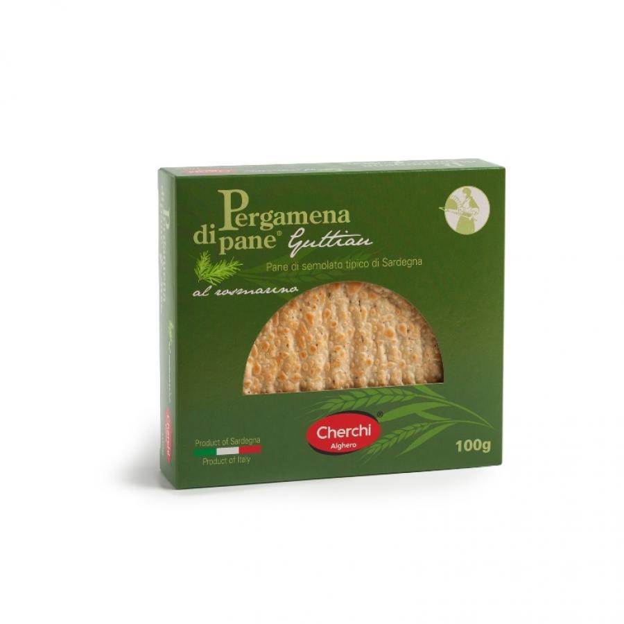 Cherchi: Pergamena di Pane Guttiau with rosemary