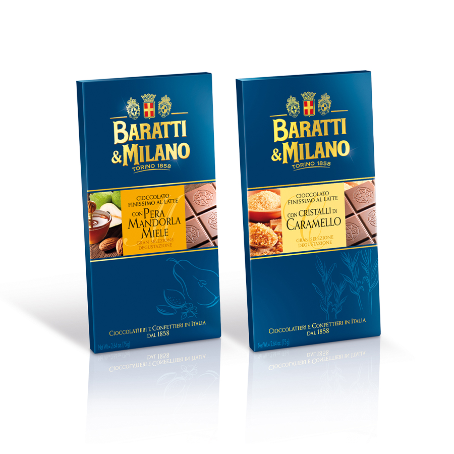 Baratti & Milano: Tavolette cioccolato finissimo al latte