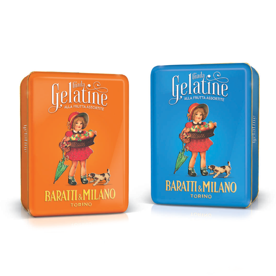 Baratti & Milano: Latta storica Giada - gelatine alla frutta assortite