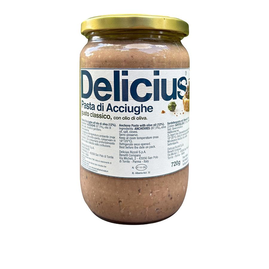 Delicius: Pasta di acciughe  - vaso 700 g